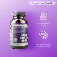 Thumbnail for Melatonin 10 mg : Advanced Vegan Plant - Based Sleep Aid with Night Time Fat Burn