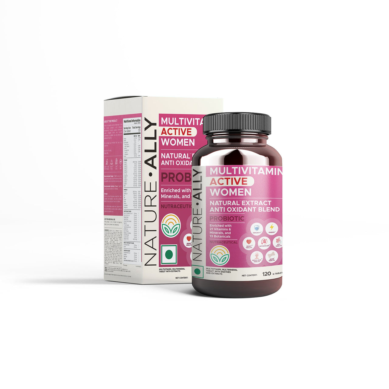 Multivitamin Active for Women Vitamins & Supplements natureally.in 
