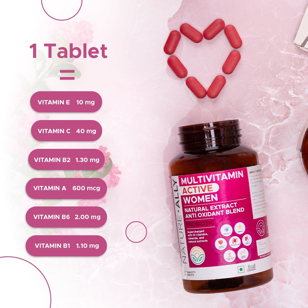 Active Multivitamin Tablets for Women